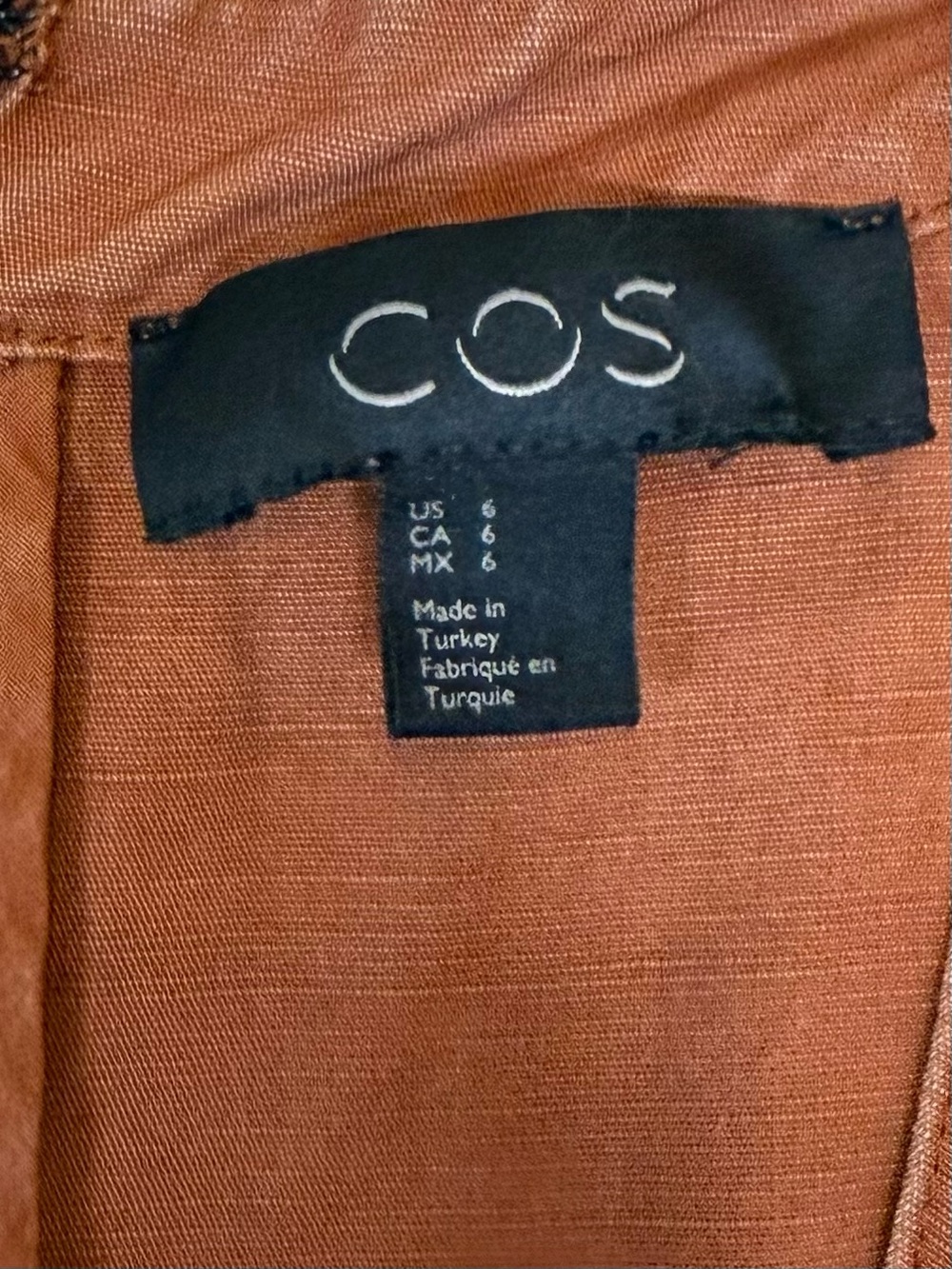 COS Rust-Brown Wide-Leg Utility Jumpsuit - Picture 6 of 16